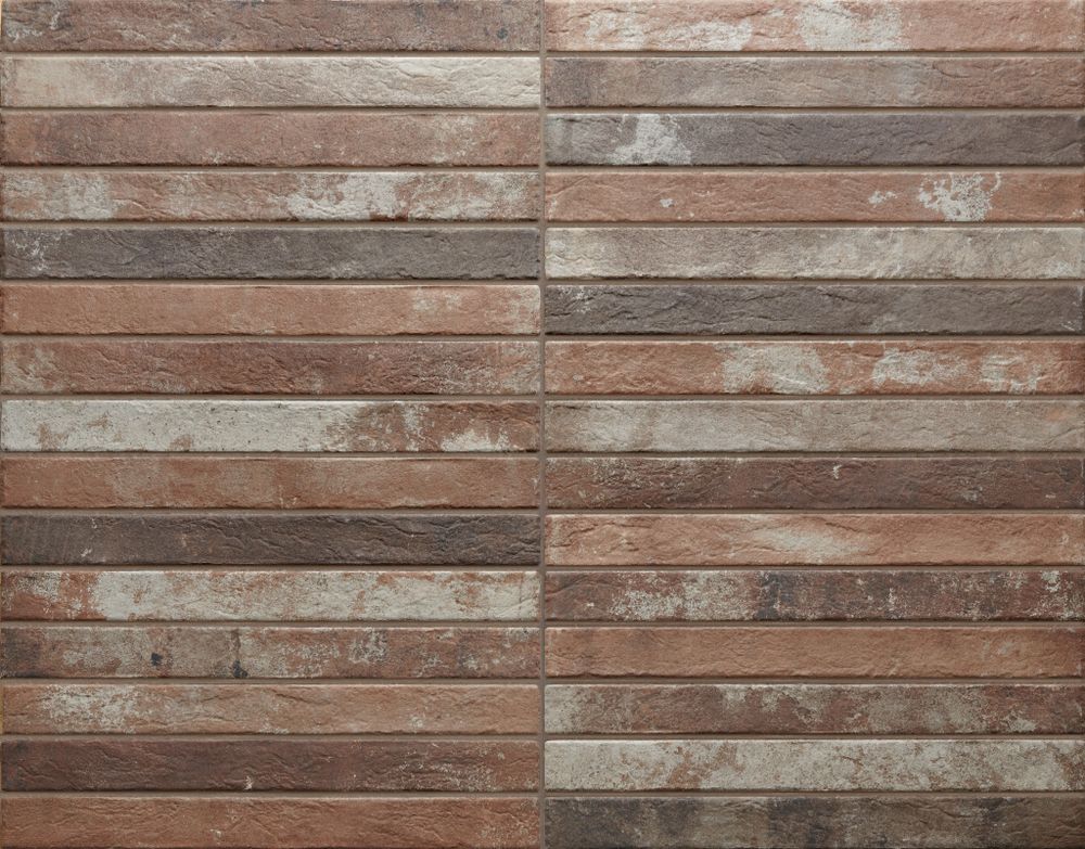 Ригельная плитка Rondine Harlem Red 450x48x9,5