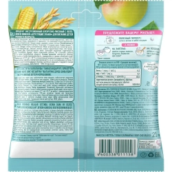 ФрутоПаффсы ФрутоНяня Кукурузно-рисовые колечки с яблоком и вишней, 21 г