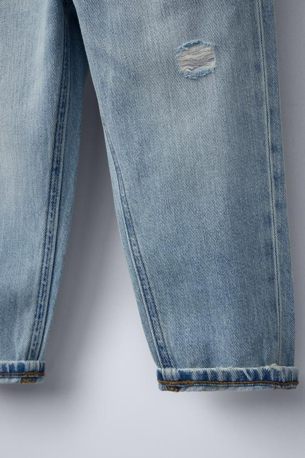 ZARA ДЖИНСЫ С НИЗКОЙ ПОСАДКОЙ, ГОЛУБОЙ