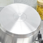 Кастрюля 5л, нерж.сталь, d20см, h16см, тройное дно, индукция, мерная шкала, "PROFESSIONAL" Luxaro