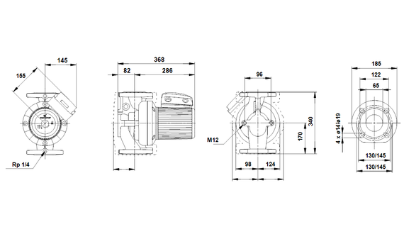 Grundfos UPS 65-185 F, (3x400 В)