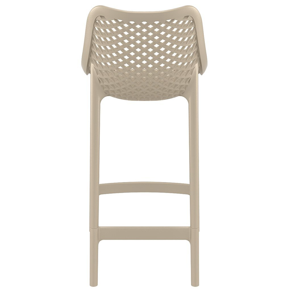 Стул пластиковый полубарный Siesta Contract Air Bar 65, бежевый