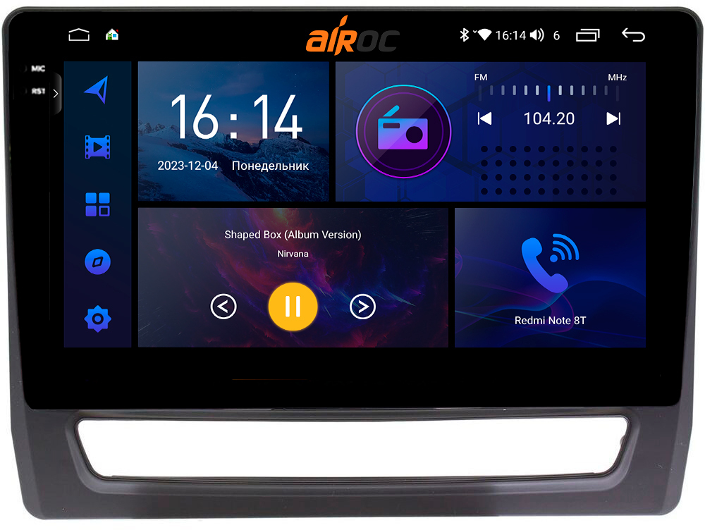 Магнитола для Mitsubishi ASX 2020+ (штатный 8" экран) - AIROC 2K RI-2624 Android 12, QLed+2K, ТОП процессор, 8/128Гб, CarPlay, SIM-слот