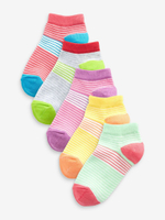 Носки хлопковые для девочки Next A43-313, 5 шт., Красный, Розовый, Салатовый