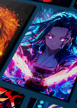 Картина на стену на металле от MetallSubArt "Истребитель демонов"