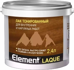 Лак Alpa Element Laque водный тонированный орегон 2,4л