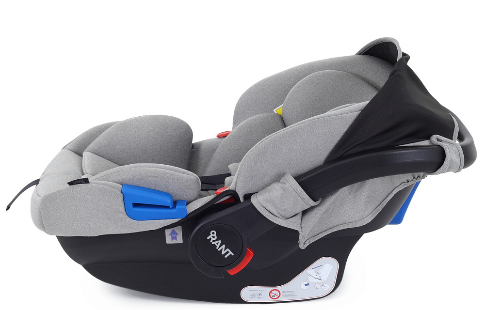 Детская коляска Rant Teo Soft 3 в 1 с автокреслом Cruise Grey Cloud