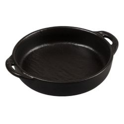 Блюдо круглое 18 см h4 см 570 мл с ручками Smooth Black Raw Stellar P.L. Proff Cuisine [4]