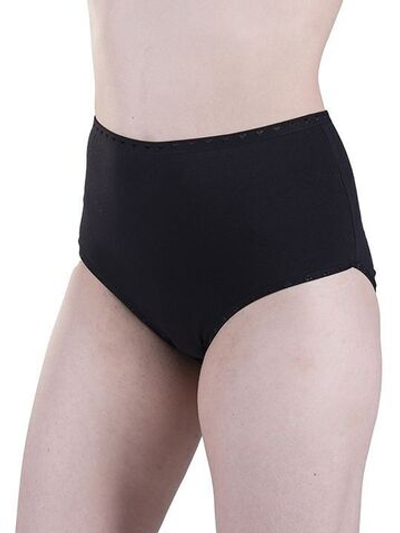 Женские трусы-макси plus size из хлопка (Размер: 54) (Цвет: черный)