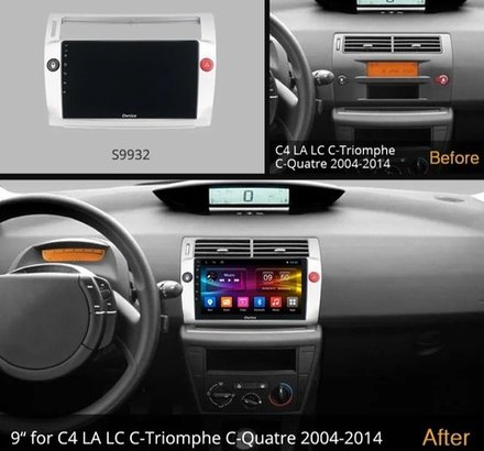 Магнитола для Citroen C4 2004-2011 - Carmedia OL-9932 IPS, Android 10, 8 ядер (TS18), 4G SIM-слот