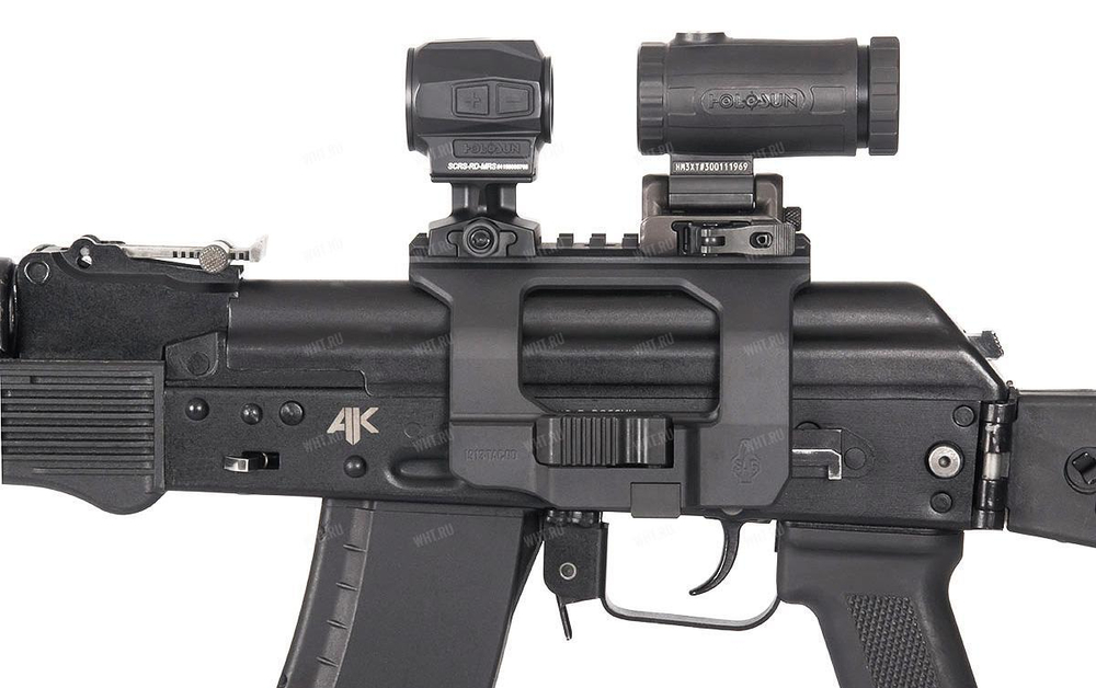 Боковой быстросъемный кронштейн SAG AK TAC с Picatinny/ACOG на Сайга, АК, АКМ, АК47, ВПО и аналоги