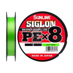 Шнур Sunline Siglon PE X8 Light Green 150м 0.132-0.171мм