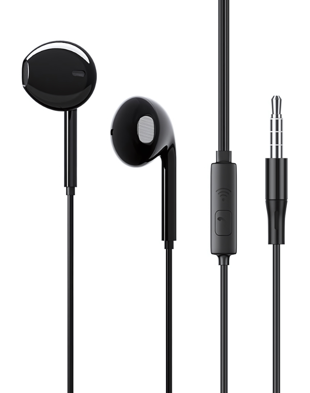 Гарнитура Borofone M54, вкладыши, разъем Jack, кабель 1.2 м Black