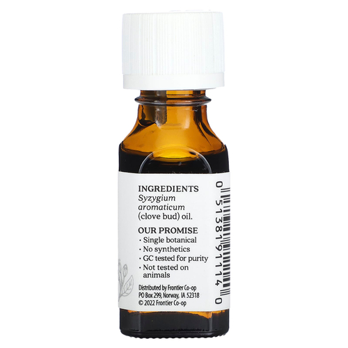 Aura Cacia, чистое эфирное масло, бутоны гвоздики, 15 мл (0,5 жидк. унции)