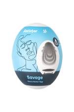 Мастурбатор-яйцо Satisfyer Savage Mini Masturbator (Цвет: белый)