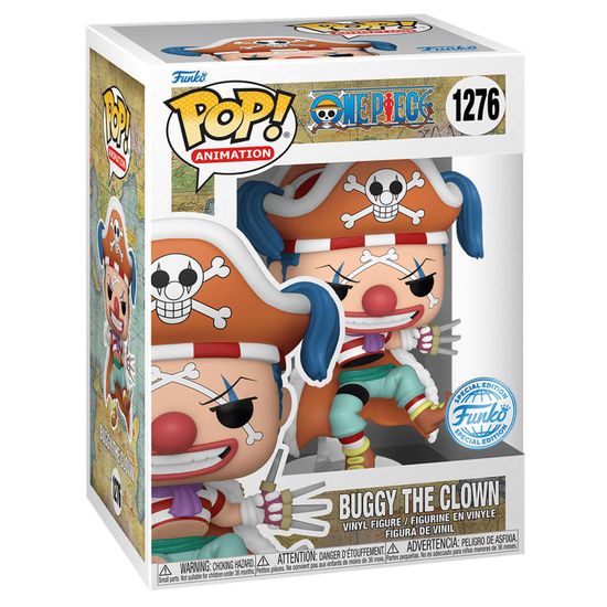 Фигурка Funko POP! Animation One Piece Buggy the Clown (Exc) (1276) 66428 / Фигурка Фанко ПОП! по мотивам аниме "One Piece", Клоун Багги. Товар уцененный