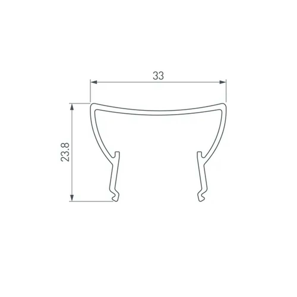 Экран ARH-WIDE-(B)-H20-2000 TPZ Opal-PM (Arlight, Пластик) 018874