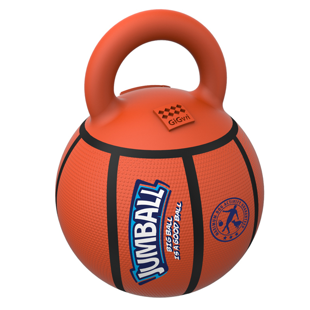 75539 Игрушка для собак Мяч баскетбольный c ручкой 26см, серия JUMBALL