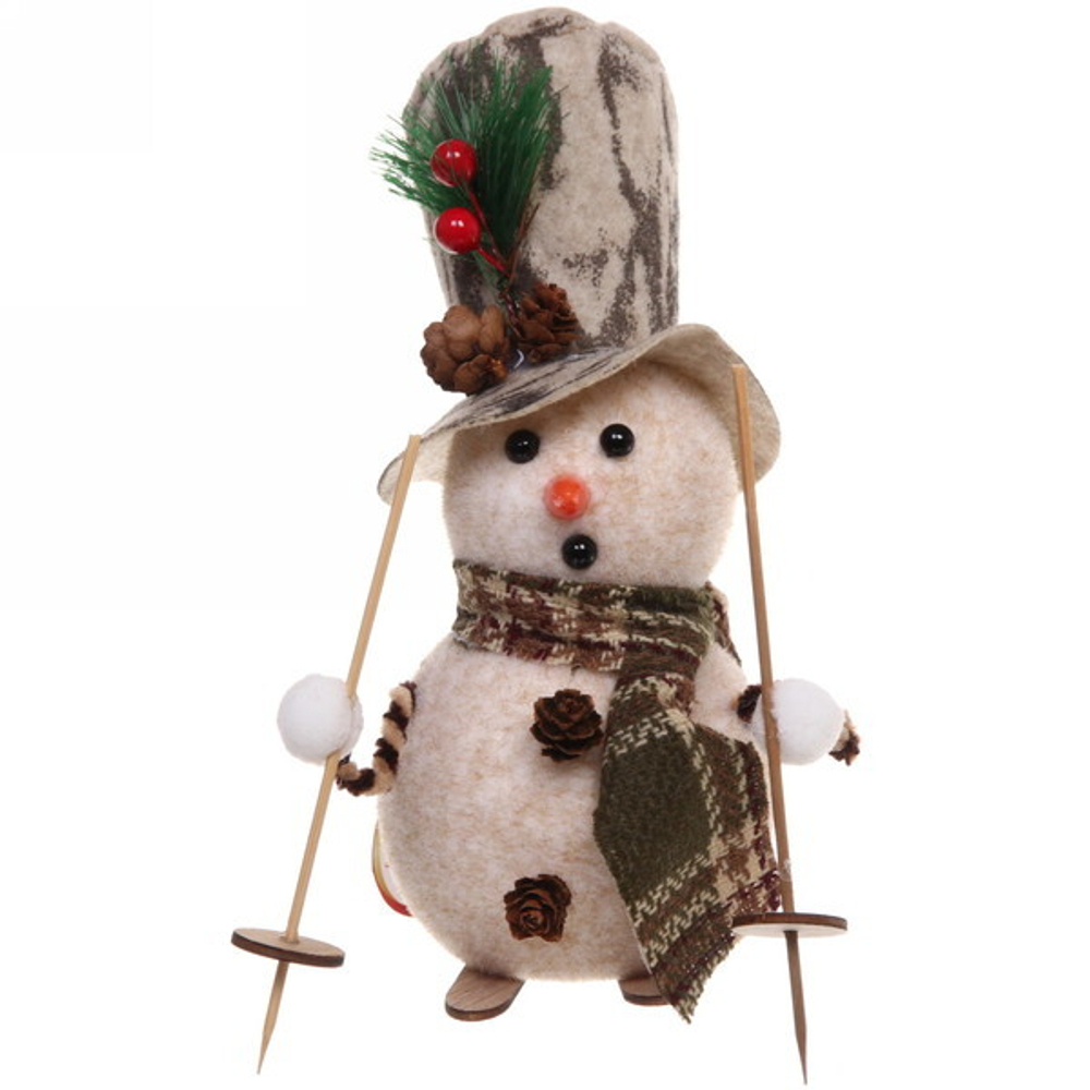Снеговичок «С палочками» 23*11*10 см