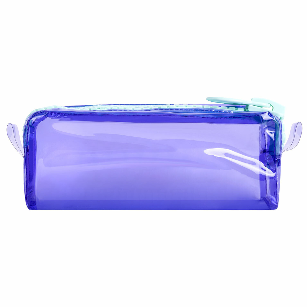 Пенал BRAUBERG с объемной "тракторной" молнией 1 отделение ПВХ 22х8х6 5 см "Contrast mint" (2 штуки в упаковке)