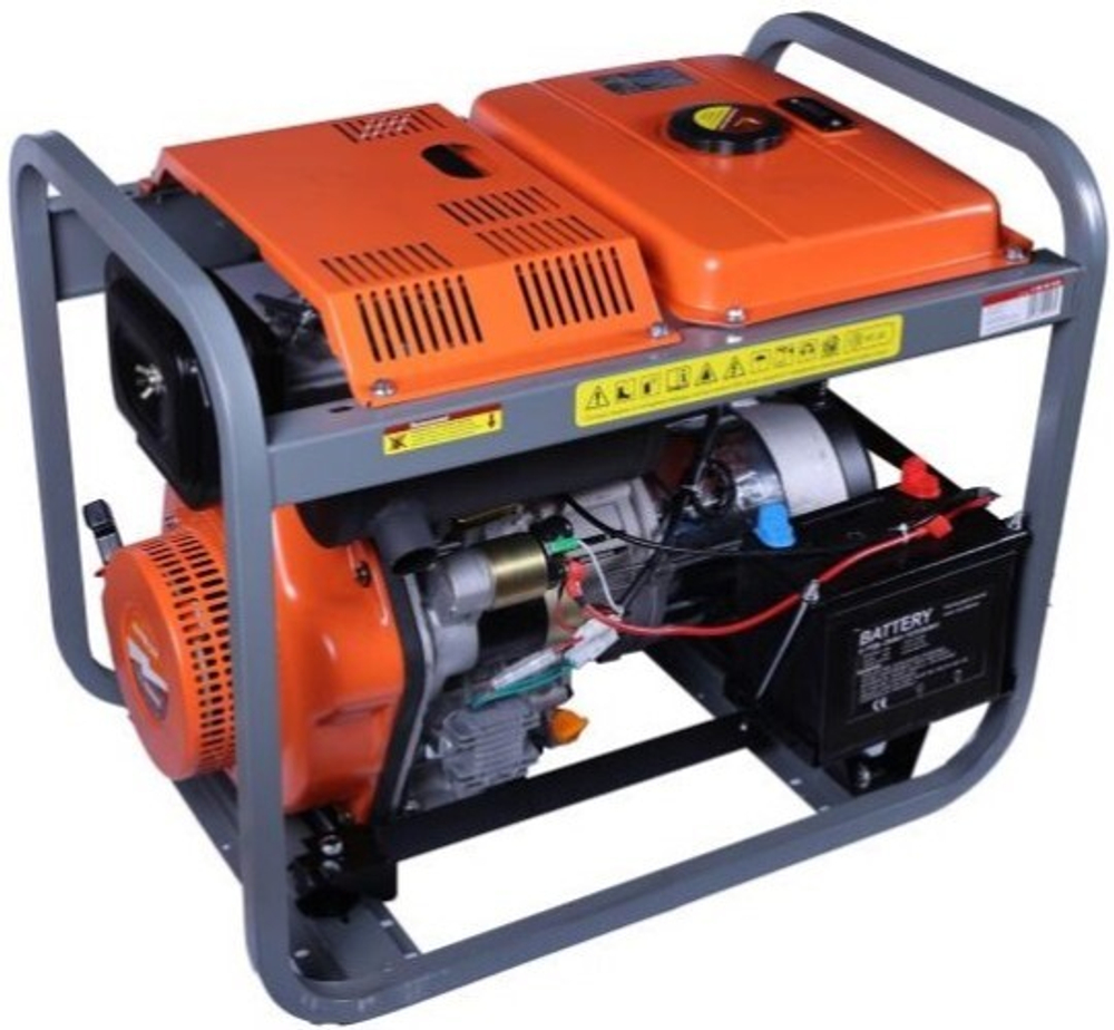 Электростанция дизельная с воздушным охлаждением КРАТОН DG-5000E открытая 3 08 02 026