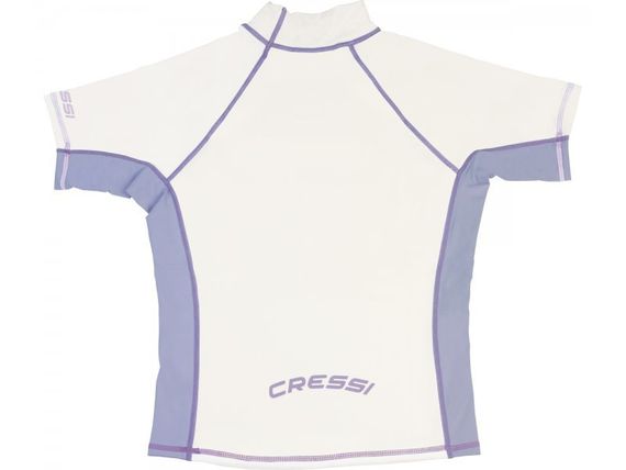 Гидрофутболка-рашгард женская Cressi Rash Guard с коротким рукавом белая