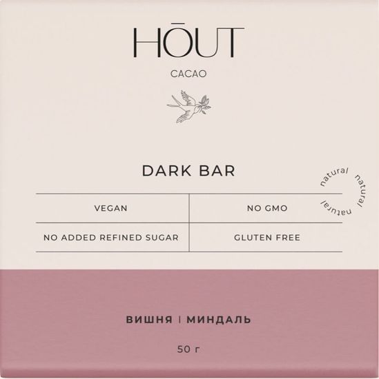 Шоколад "Вишня и миндаль", 50 гр