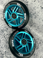 Набор колес HIPExtreme H5 110*24 мм, голубой/черный