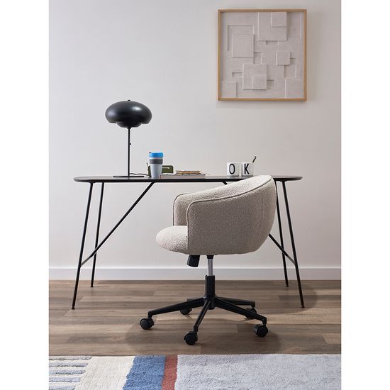 Кресло paal, букле, серое