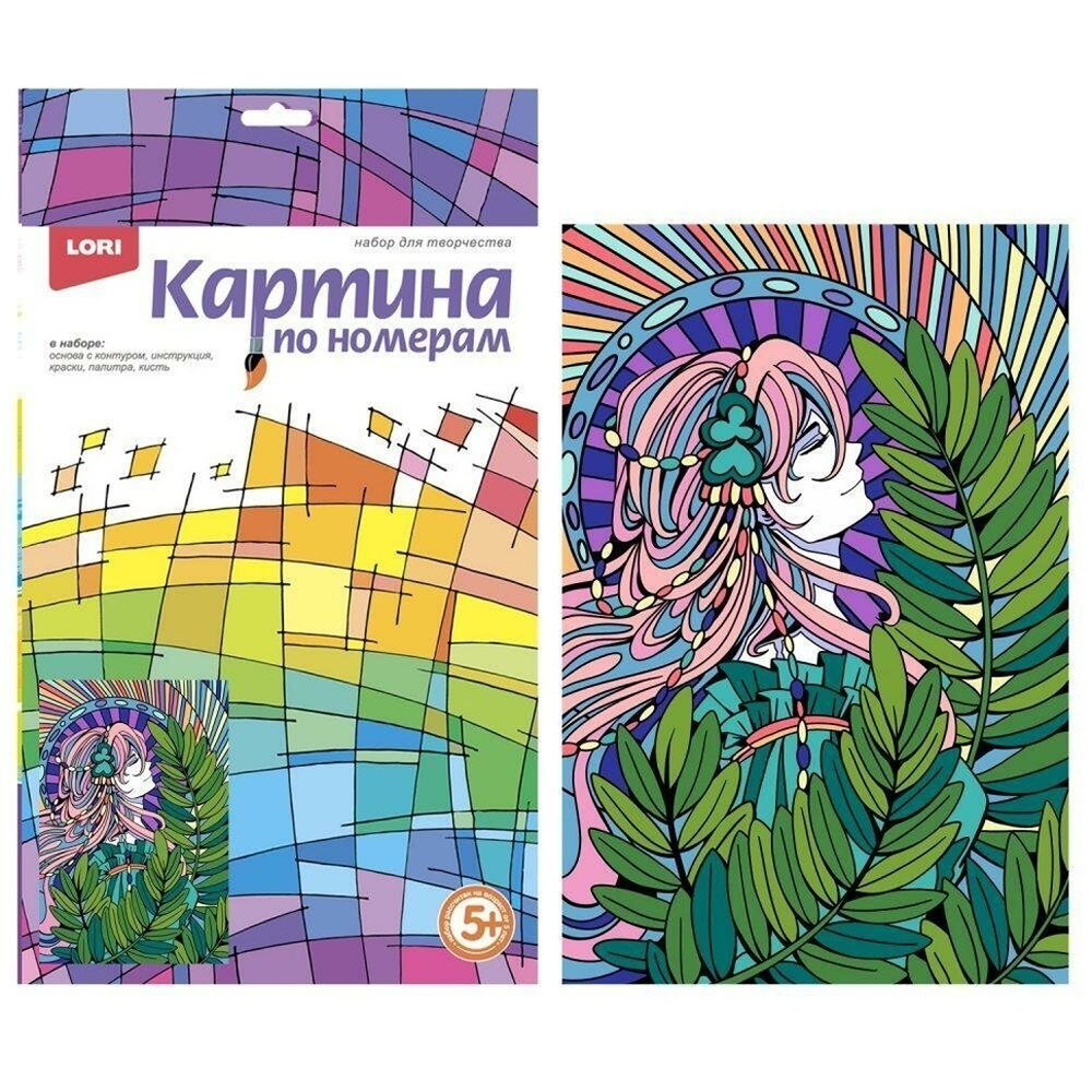 Картина по номерам 20*28,5см "Аниме. Природа души" (Lori)