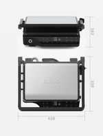 Гриль Tuvio TG04DMP, мощность 2200Вт, антипригарное покрытие