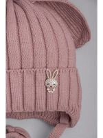 Шапка зимняя с ушками на завязках