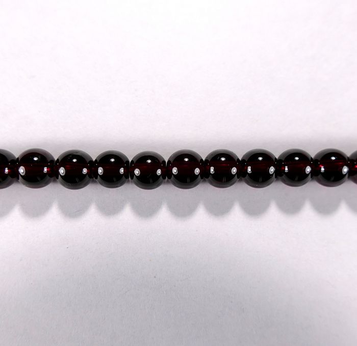 Бусина из граната (альмандина), класс АА, шар гладкий 6 мм