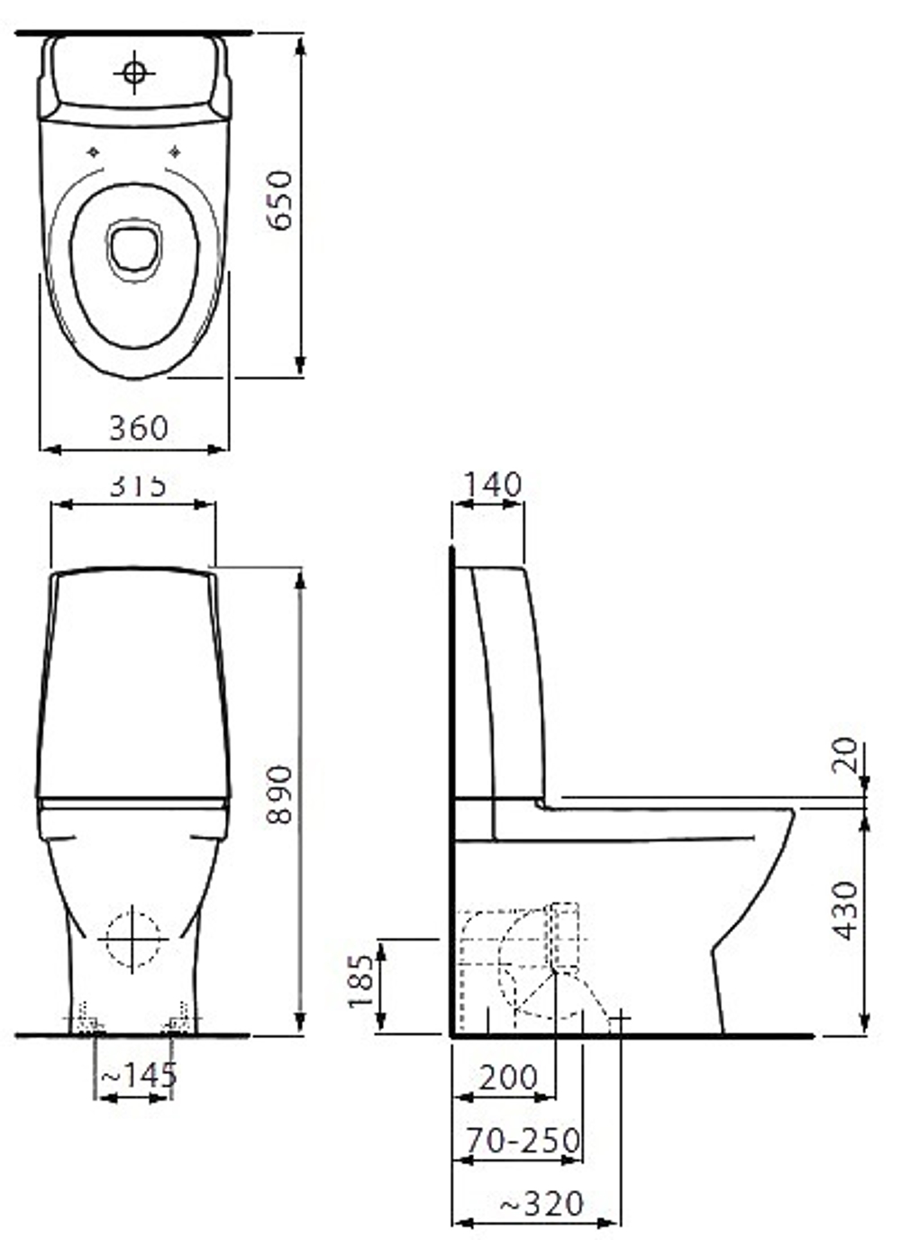827952 УНИТАЗ-КОМПАКТ LAUFEN PRO N NORDICS