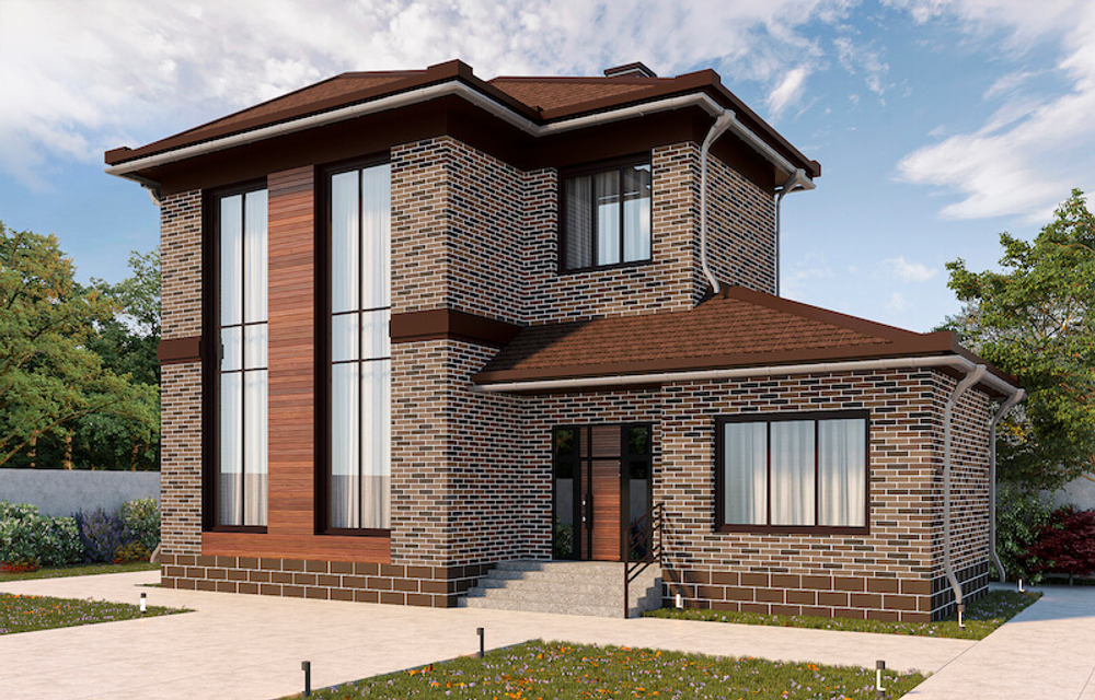 АМК фасад кирпич микс 300