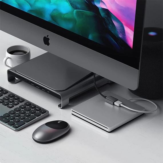 Переходник Satechi USB Type-C - USB 3.0 0.1 м (ST-UCATCM) серый космос