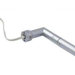 ULM-F31-9W-WW IP20 SILVER Светильник светодиодный поворотный для интерьерного освещения. В комплекте с адаптером. Длина 59 см. Материал корпуса алюминий. цвет серебро. Теплый белый свет. Упаковка-картонная коробка.