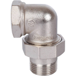 Разъемное соединение (американка) угловое STOUT - 1" (ВР/НР, никелированное, металл по металлу)