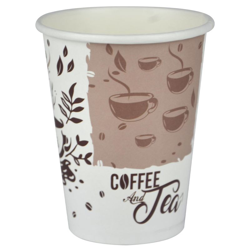 Стакан Казахстан бумажный однослойный COFFEE & TEA 350 мл 60 шт/уп 20 уп/кор