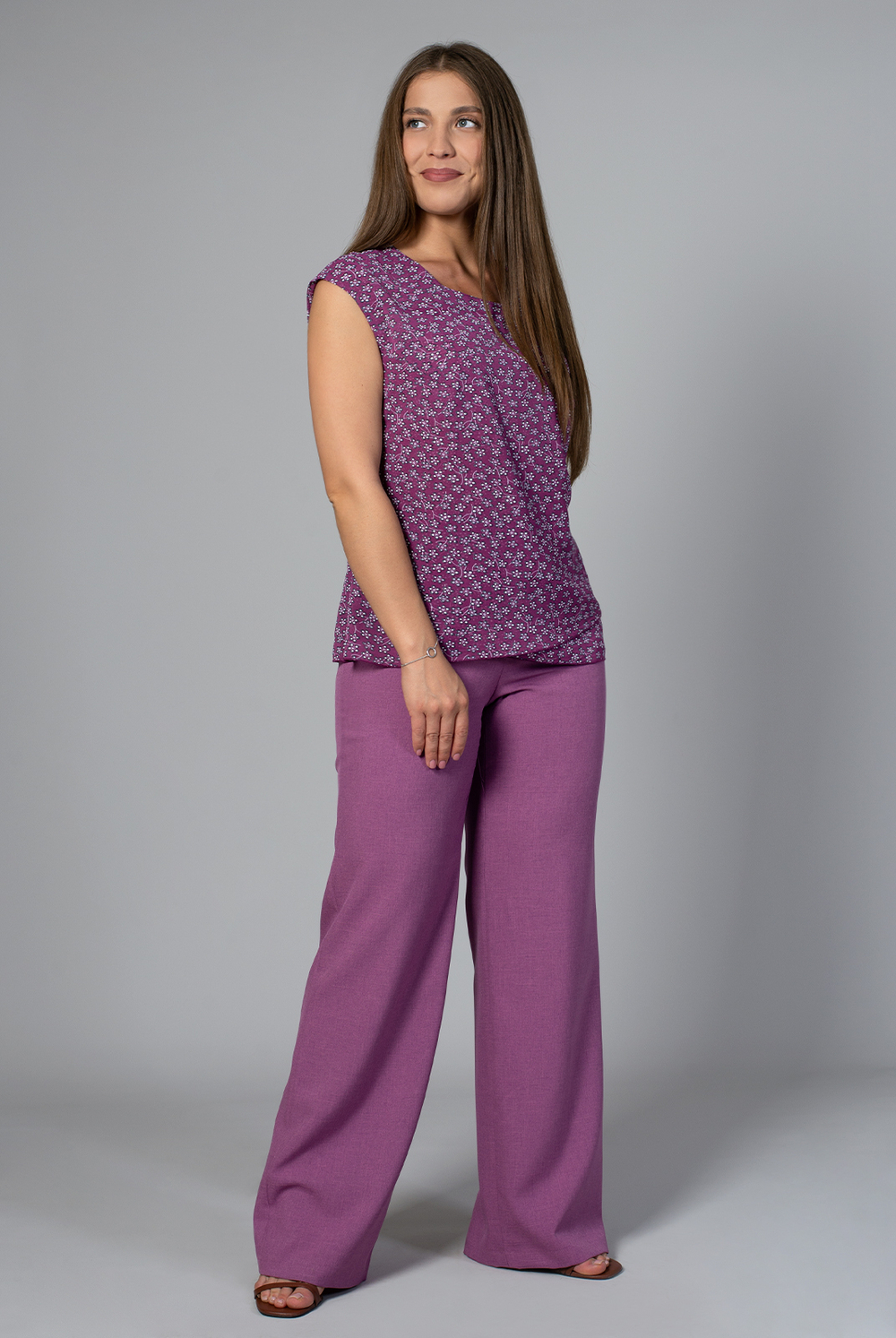 Брюки женские 02, пепельная роза #38ПРо0202