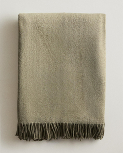 Zara Home плед из акрила, зелёный