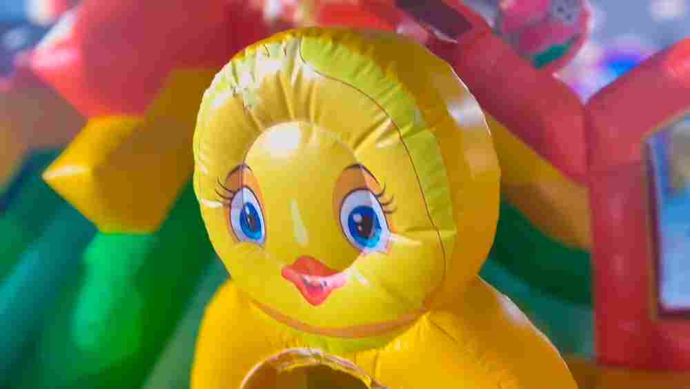 Коммерческий надувной батут «Друзья-зверята 2», 4*4*3 м