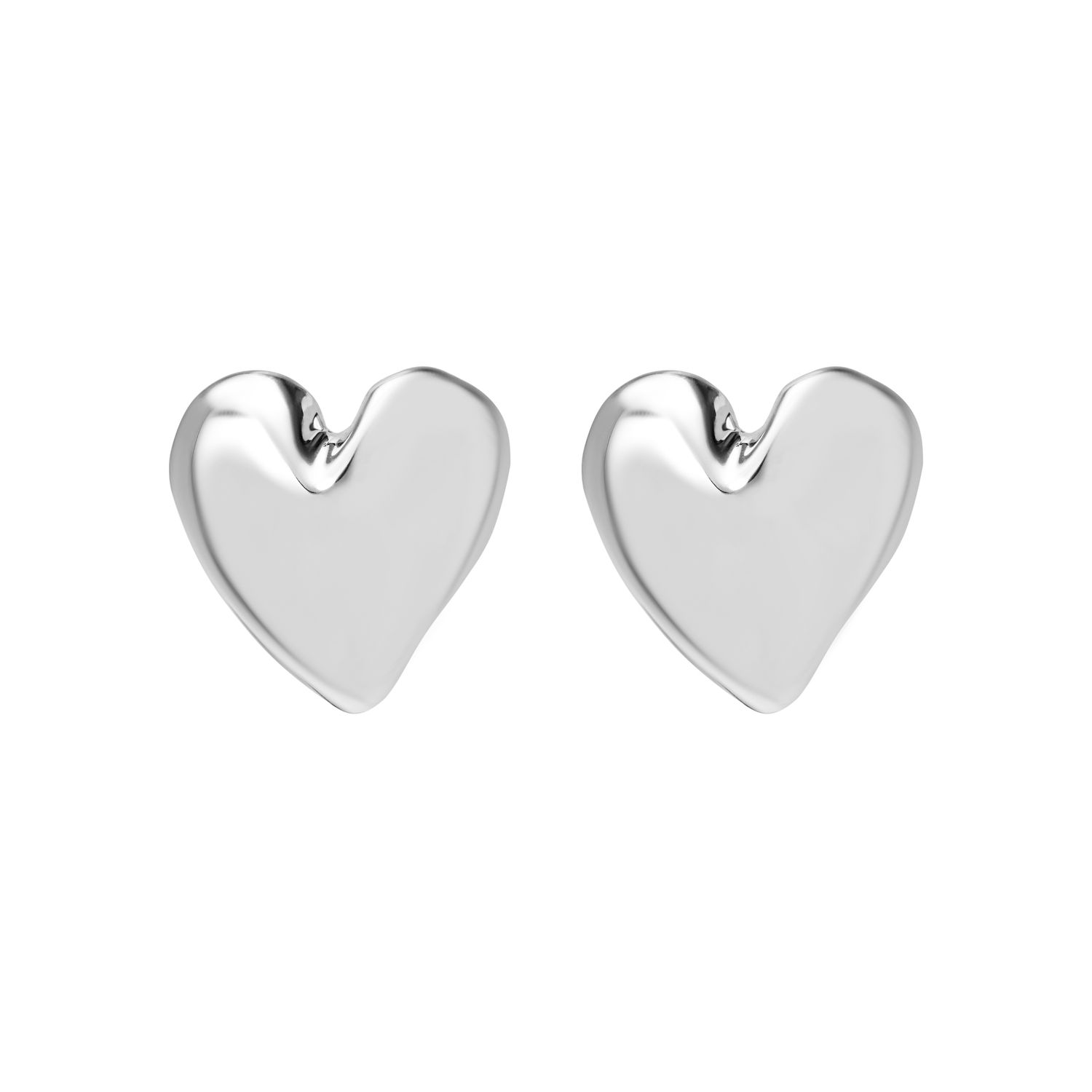 Серьги Basic Heart Earrings – Silver
