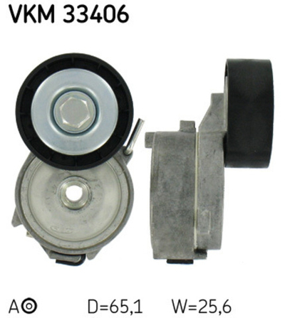 SKF - VKM33406-SKF - Belt Tensioner, V-ribbed belt - Povrat artikla narucenog iz Njemacke nije moguc.
