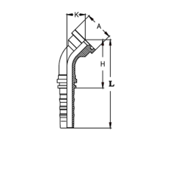 Фитинг DN 50 SFL 2.1/2 84.1 (45) CS