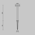 Ландшафтный светильник Outdoor O503FL-L4B3K