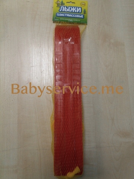 Лыжи на коляску 2 шт красные