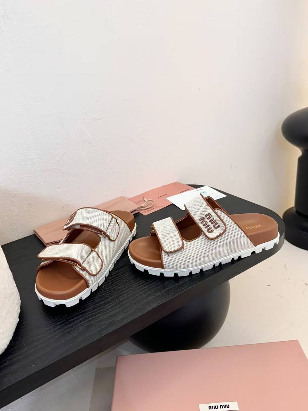 Шлепанцы MIU MIU