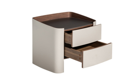 Тумбочка с 2 ящиками 56х46х49см Garda Decor светло-бежевая