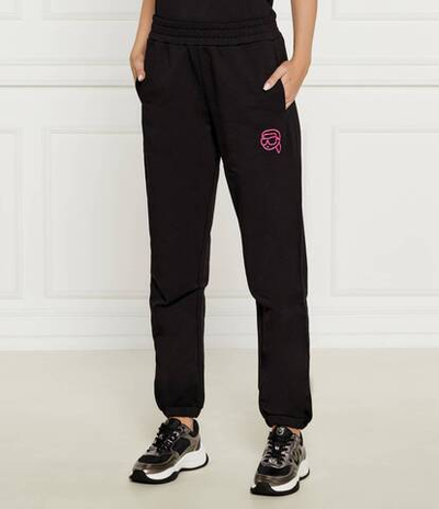 Спортивные штаны ikonik 2.0 jelly Karl Lagerfeld - черный(246W1012)